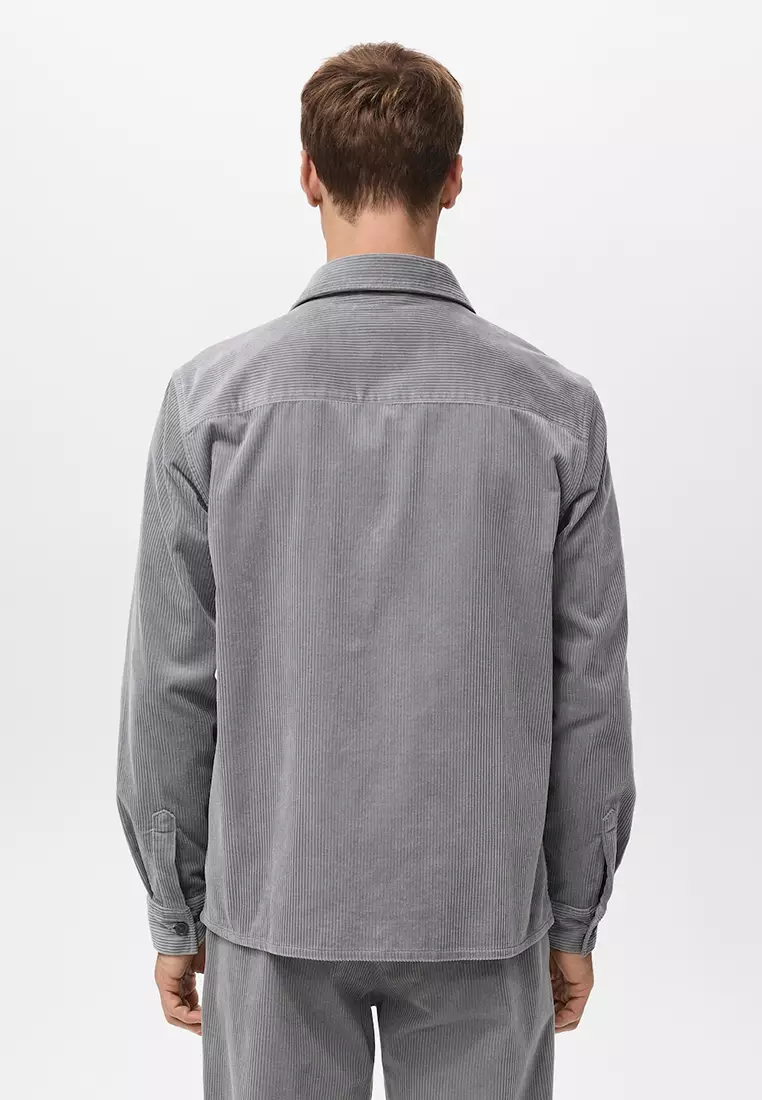 Corduroy Overshirt with Pockets