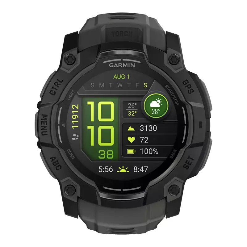Jam Tangan Pria Garmin Instinct 3 010-03020-40 Smartwatch Amoled Rugged Outdoor GPS Digital Dial Silicone Strap