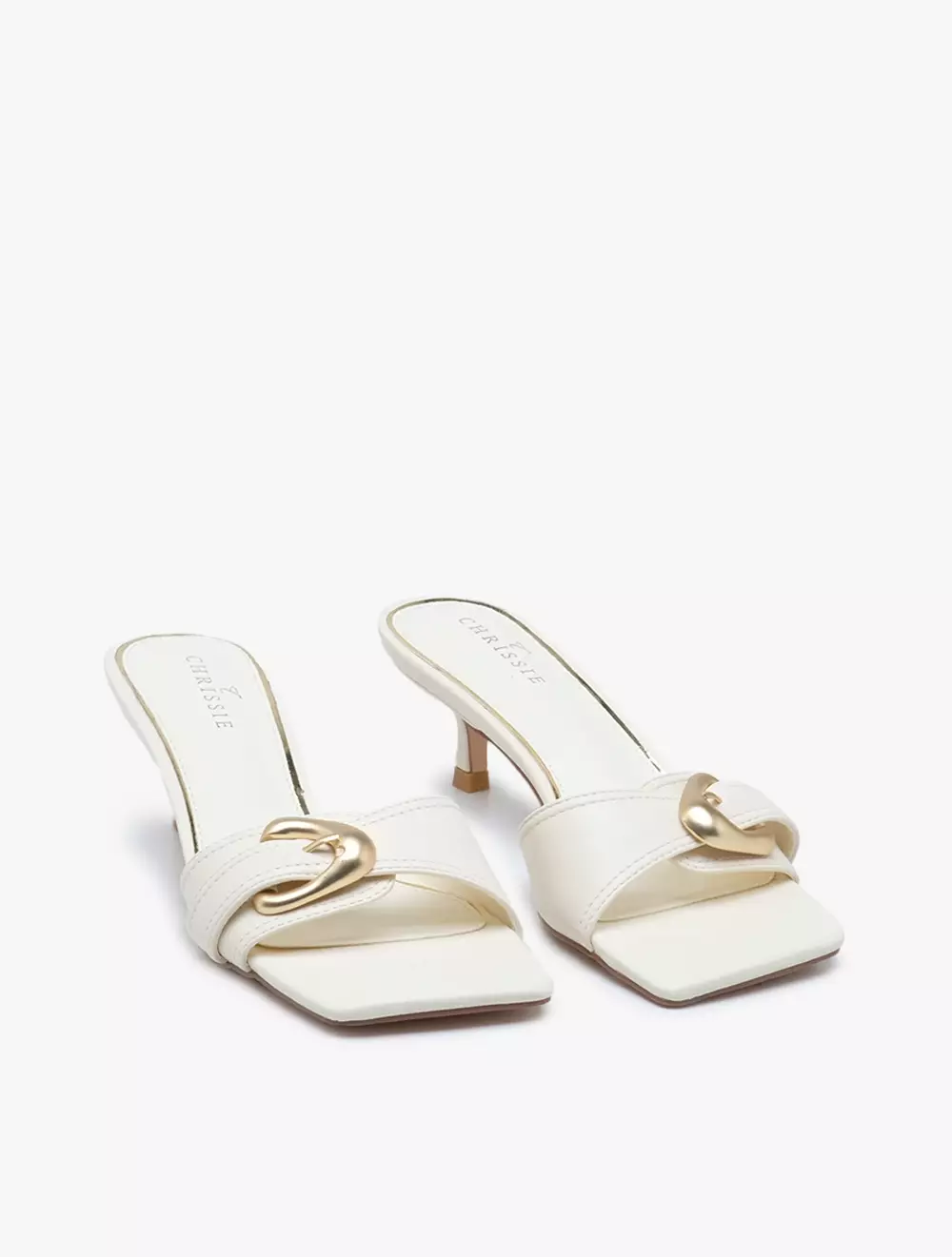Payless Chrissie Womens Reti Sandal Heels - White_04