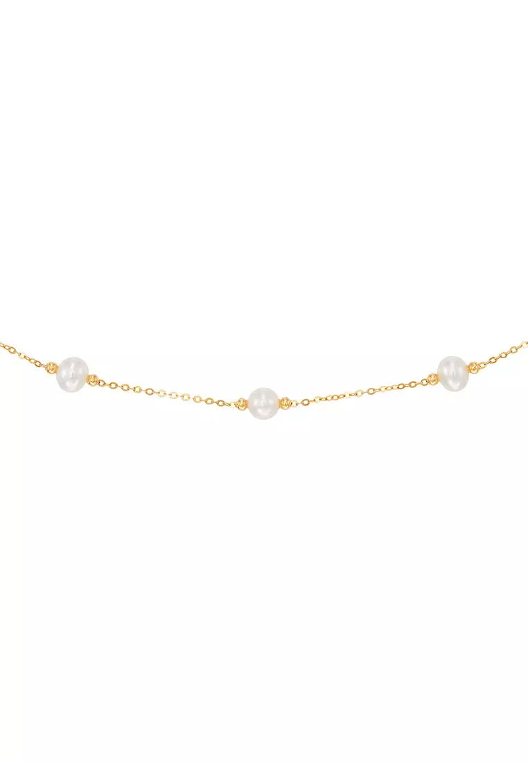HABIB Fresh Water Pearl Bracelet in 750/18K Yellow Gold SES181534