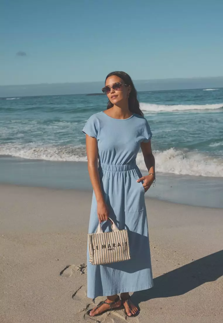 Buy NEXT 100% Cotton Summer Midi T-Shirt Dress 2025 Online ZALORA
