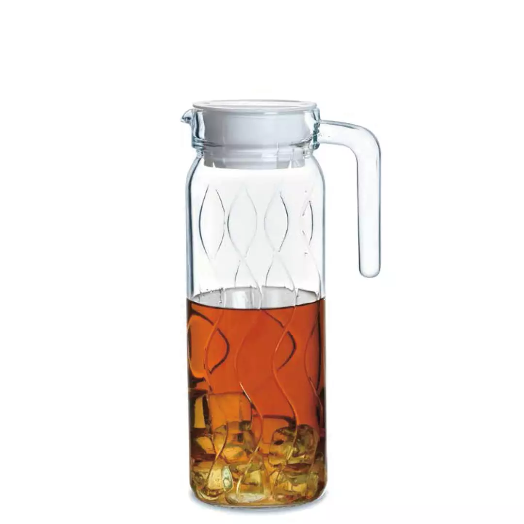 Buy Luminarc Luminarc 1000ml Dona Glass Jug With Lid Fridge Jug Glass Pitcher Glass Jug 0656