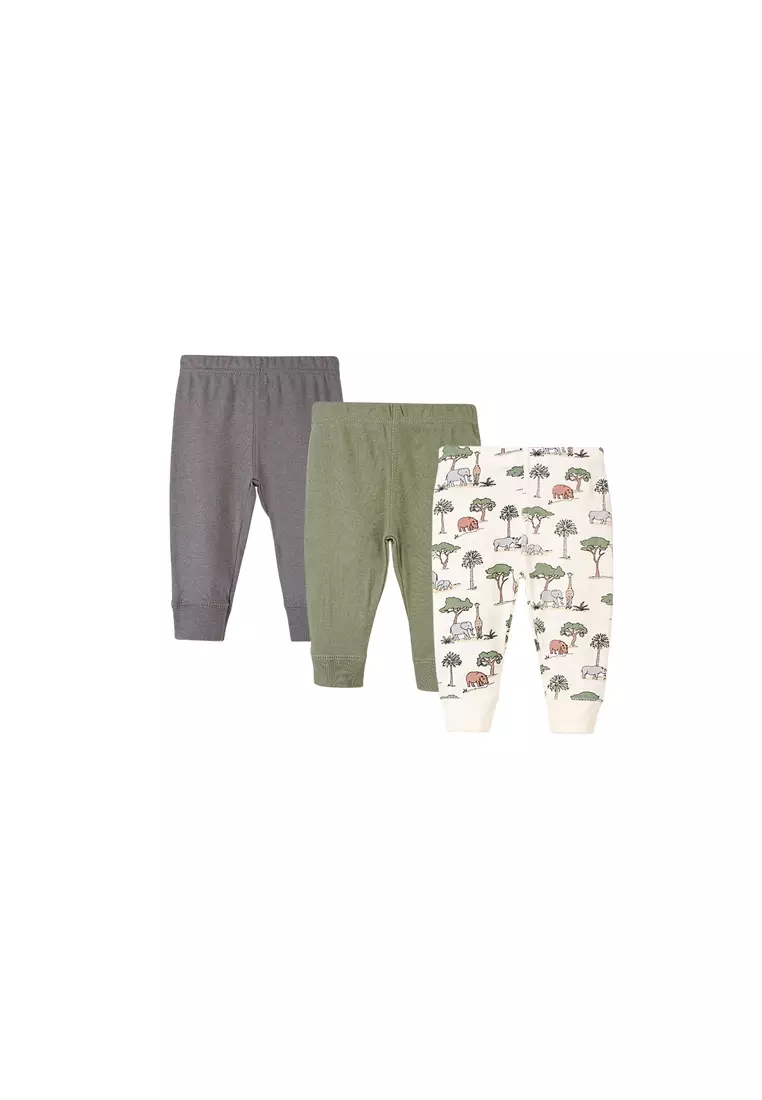 Little Kooma Hudson Baby Boy Pants Set 3pc Going on Safari 00650CH 2024