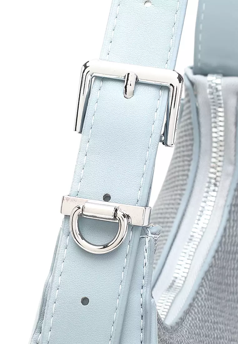 Women's Top Handle Bag / Sling Bag / Crossbody Bag / Shoulder Bag (Tas Tangan Wanita / Tas Selempang Wanita / Tas Bahu Wanita) - Biru