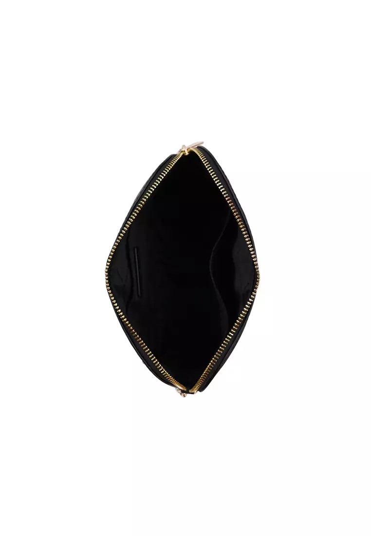 Jet Set Travel Medium Logo Dome Crossbody Bag in Black 35F1GTVC6T