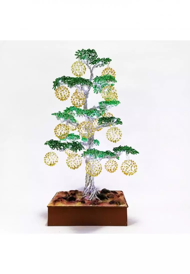 Buy LIMAN GLASS HANDCRAFTED INC. Bonsai Tree with Glass Balls Home