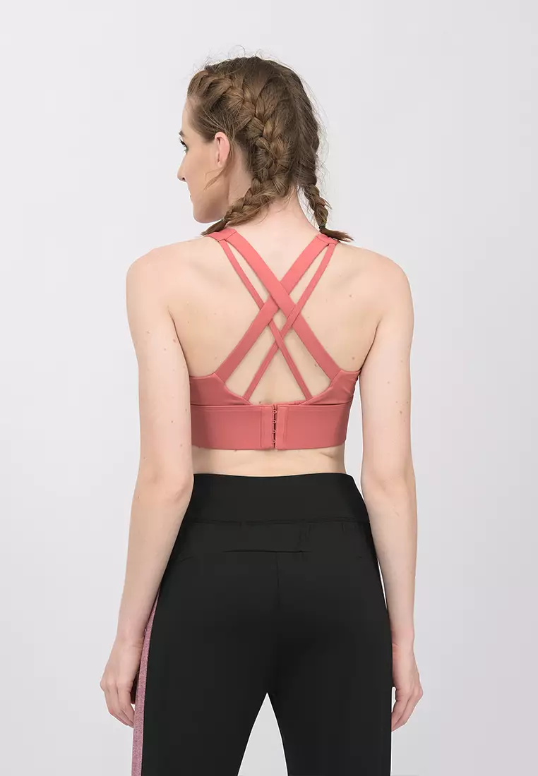 Fitwear - Sportbra Olahraga MINA MULTICROSS HOOK - CUTE PINK