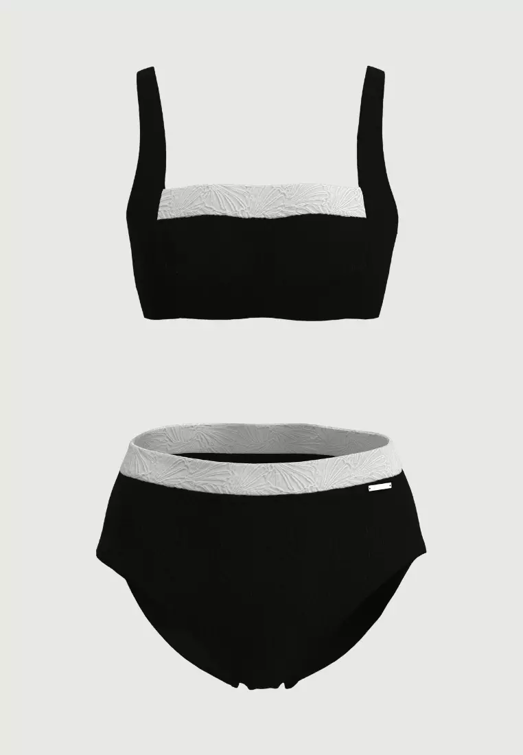 Coco Black High Waisted Bikini Set