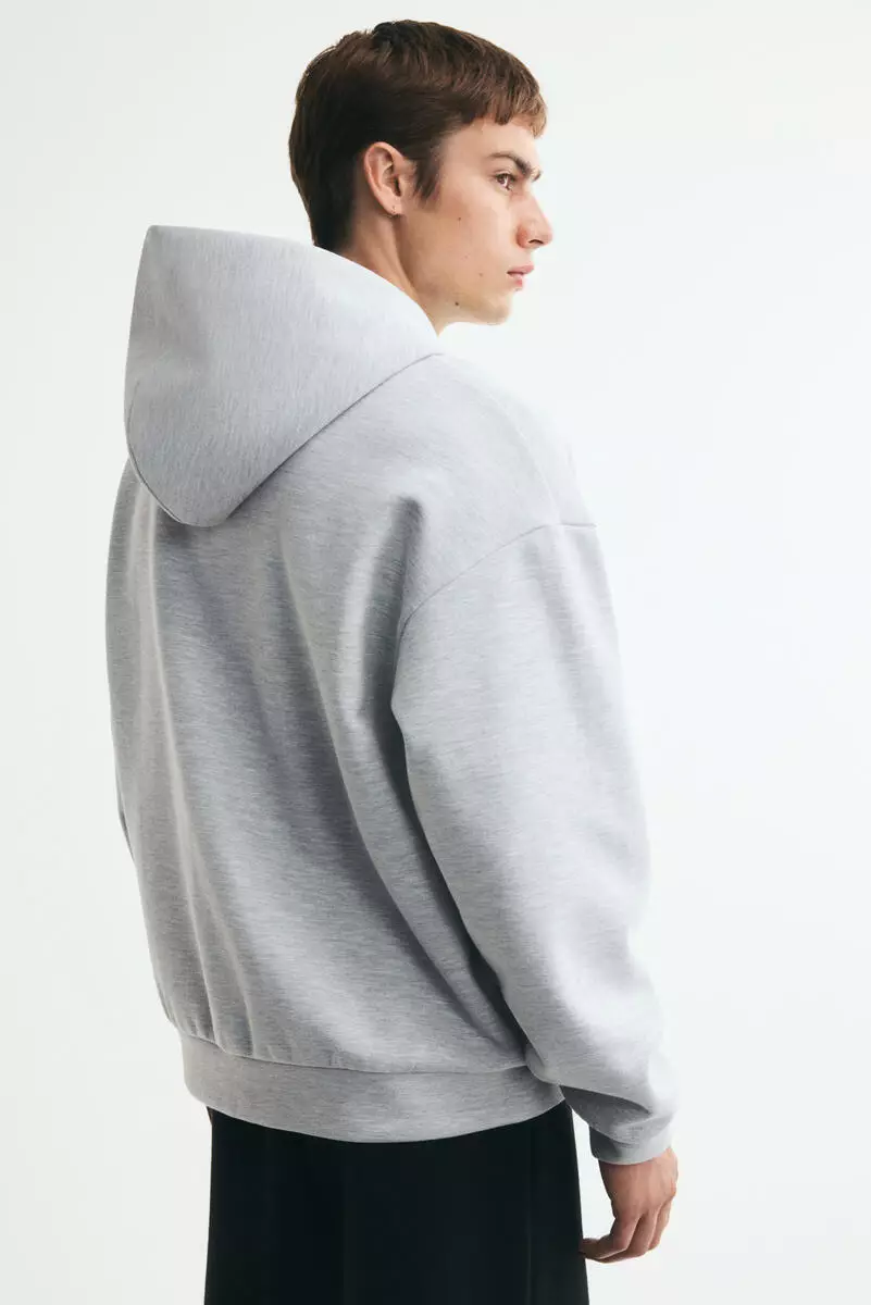 Oversized Fit Interlock Zip-through hoodie