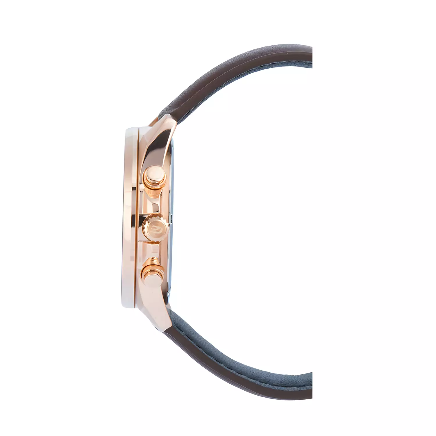 Edifice Chronograph EFV-650CL-5A - Jam Tangan Analog Pria - Rosegold Case - Genuine Brown Leather Band