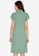 ZALORA WORK green Mock Neck Dress With Size Zip 155B7AA04C7ABEGS_2
