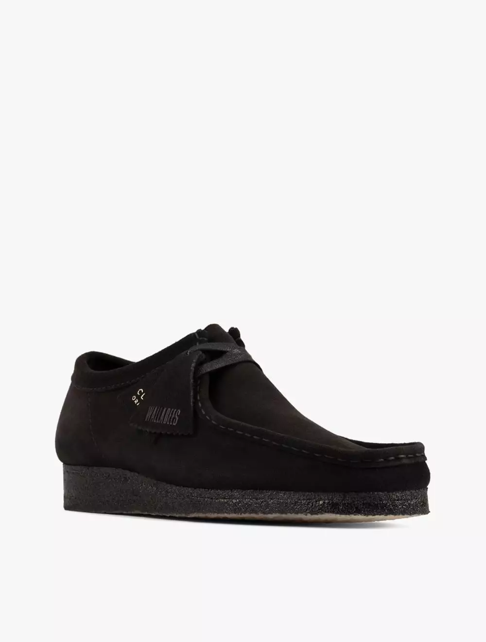 Clarks Wallabee Men's Sneakers- Black Sde - Black
