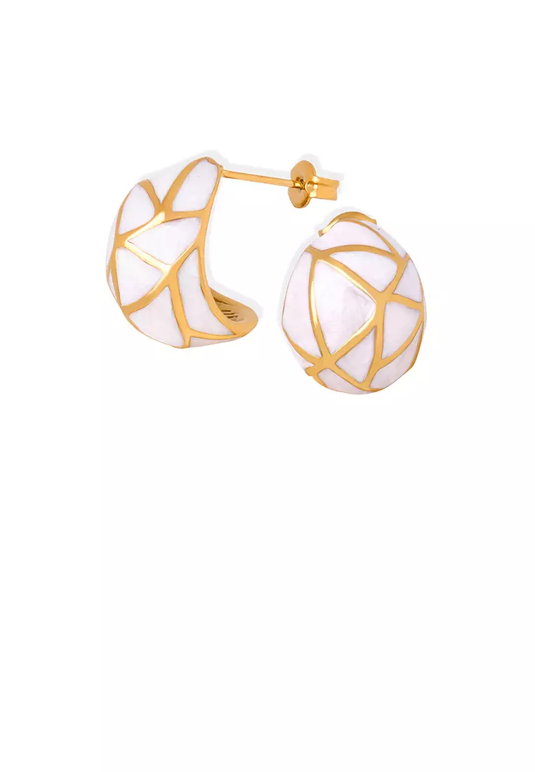 Gold line new arrivals stud earrings