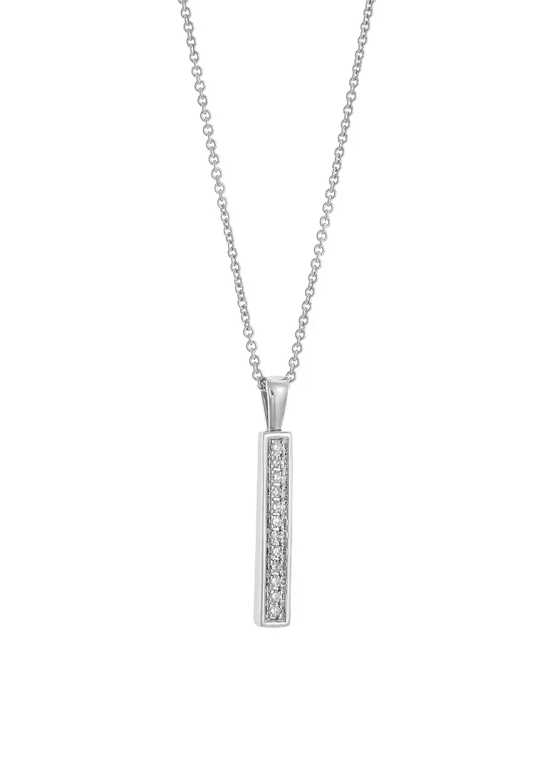 HABIB Round Diamond Necklace in 375/9K White Gold 560120723(WG)