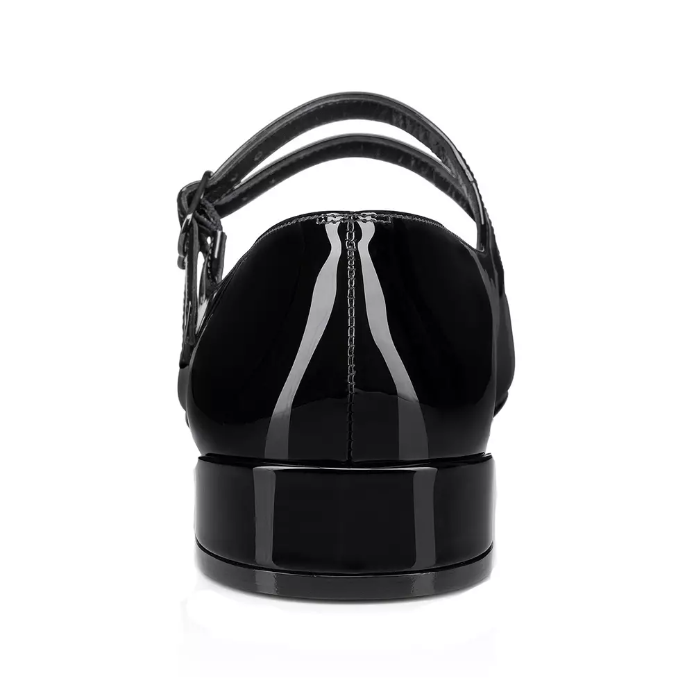 Sweet Jane Patent Calf Leather Ballerinas Black