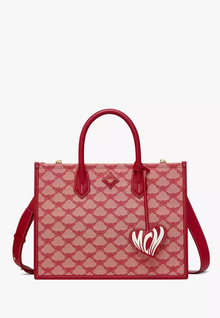 Buy MCM Himmel Tote in Lauretos Jacquard 2025 Online ZALORA