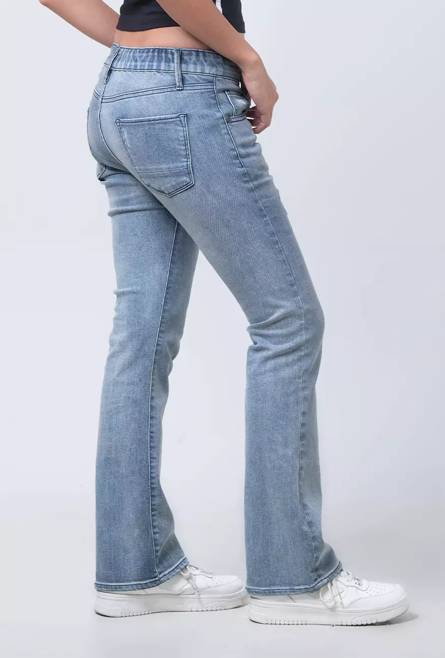 Celana Jeans Wanita Bootcut J5 Series Light Blue