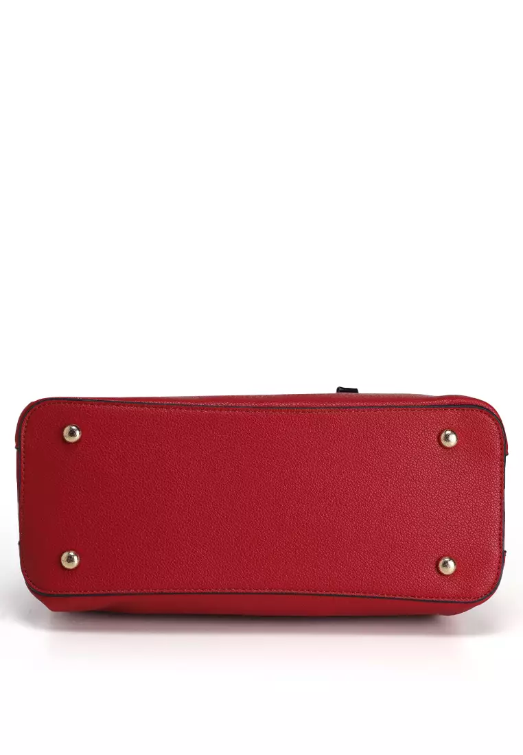 Pebbled Multi-Compartment Tote