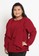 Xtramiles red Plus Size Blouse Angelonia Red 5C055AAB9C3F97GS_1