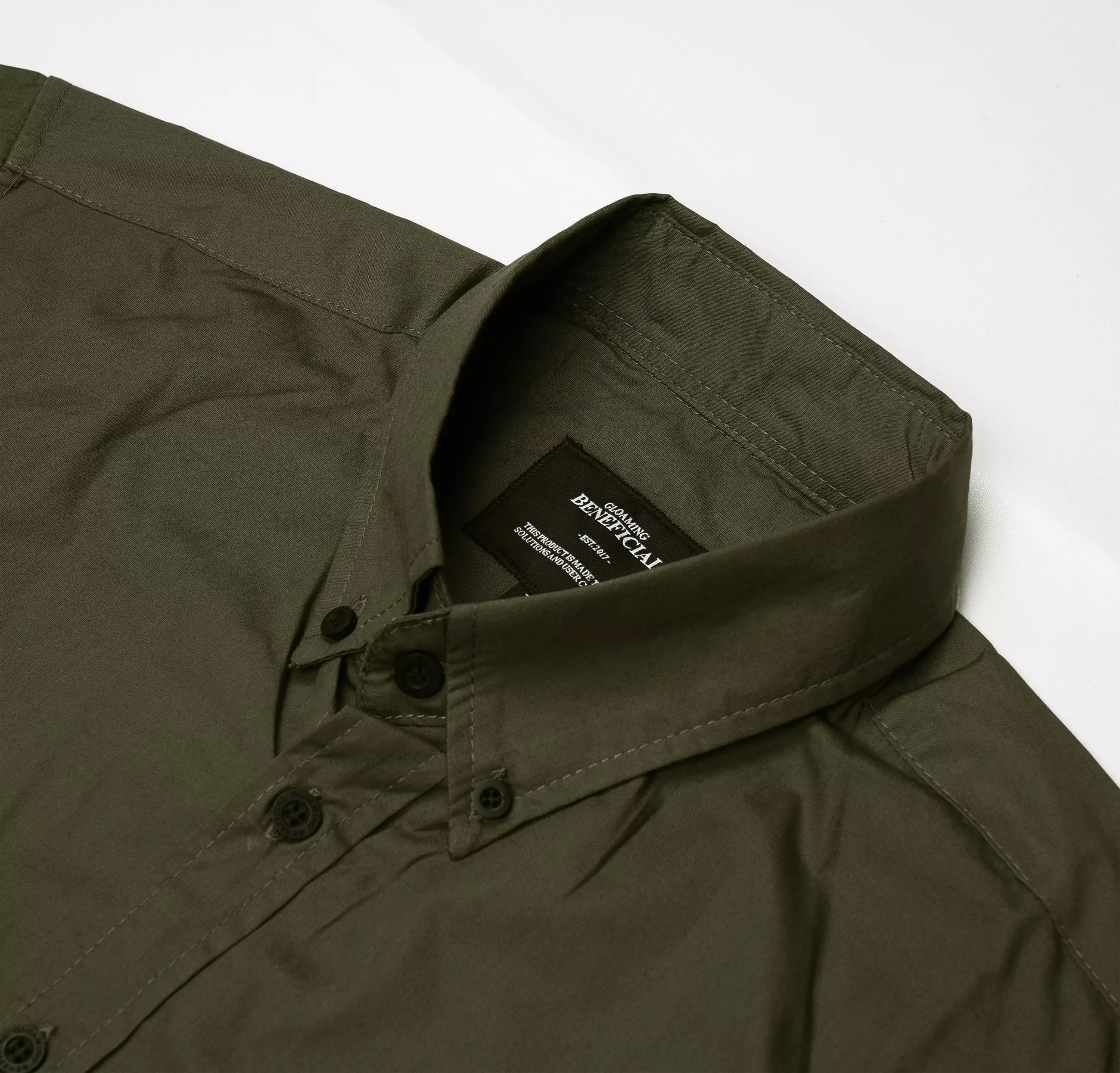 Worn Cortans Kemeja Pendek Army