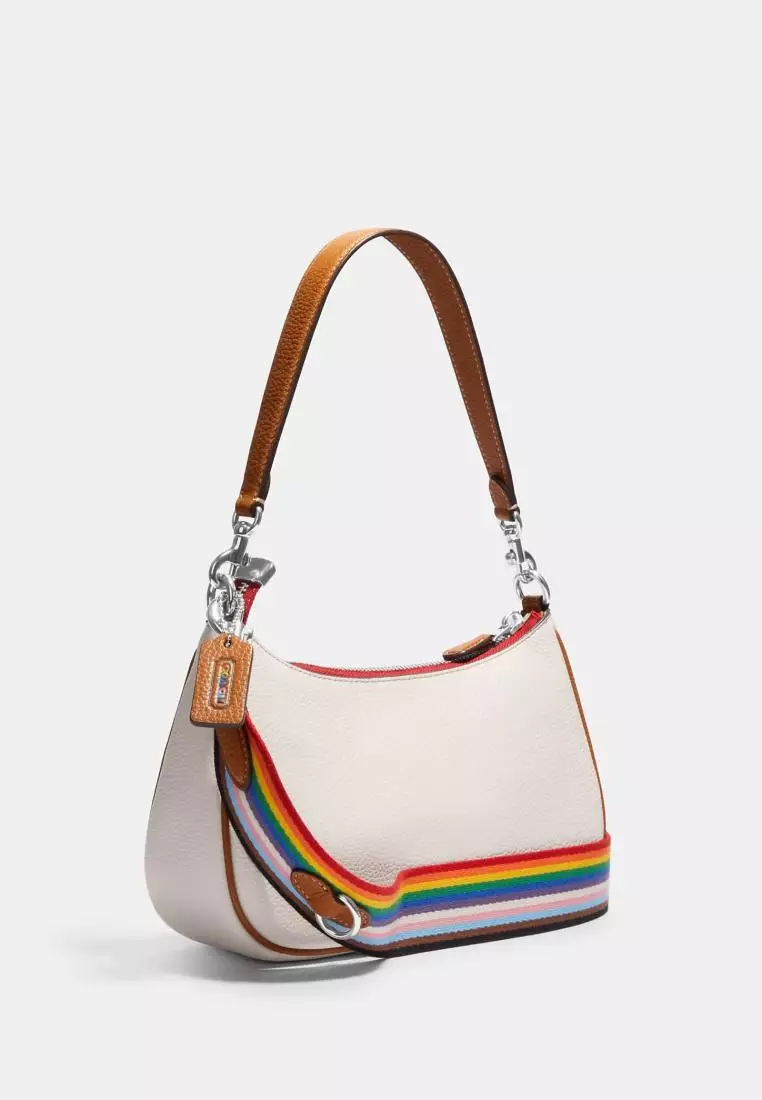 Coach X Peanuts Teri Shoulder Bag In Signature Canvas With Patches