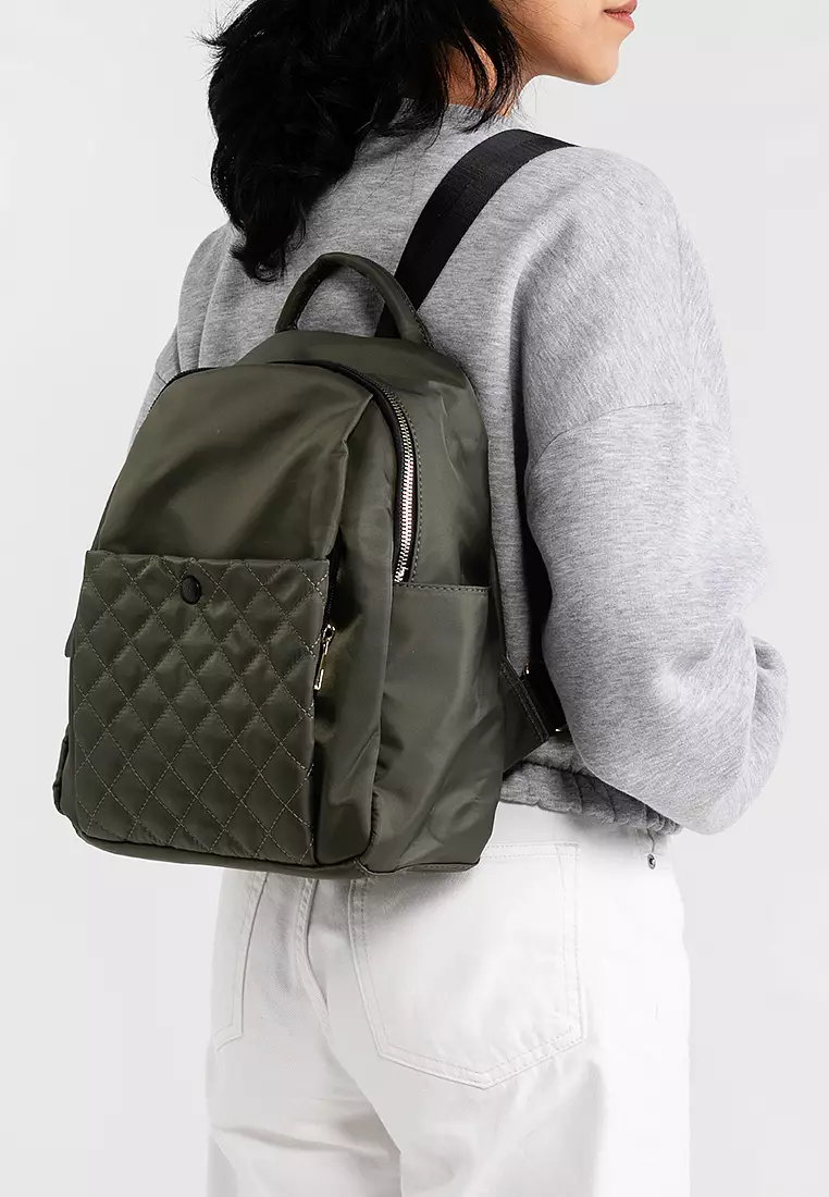 Quilted Nylon Backpack
