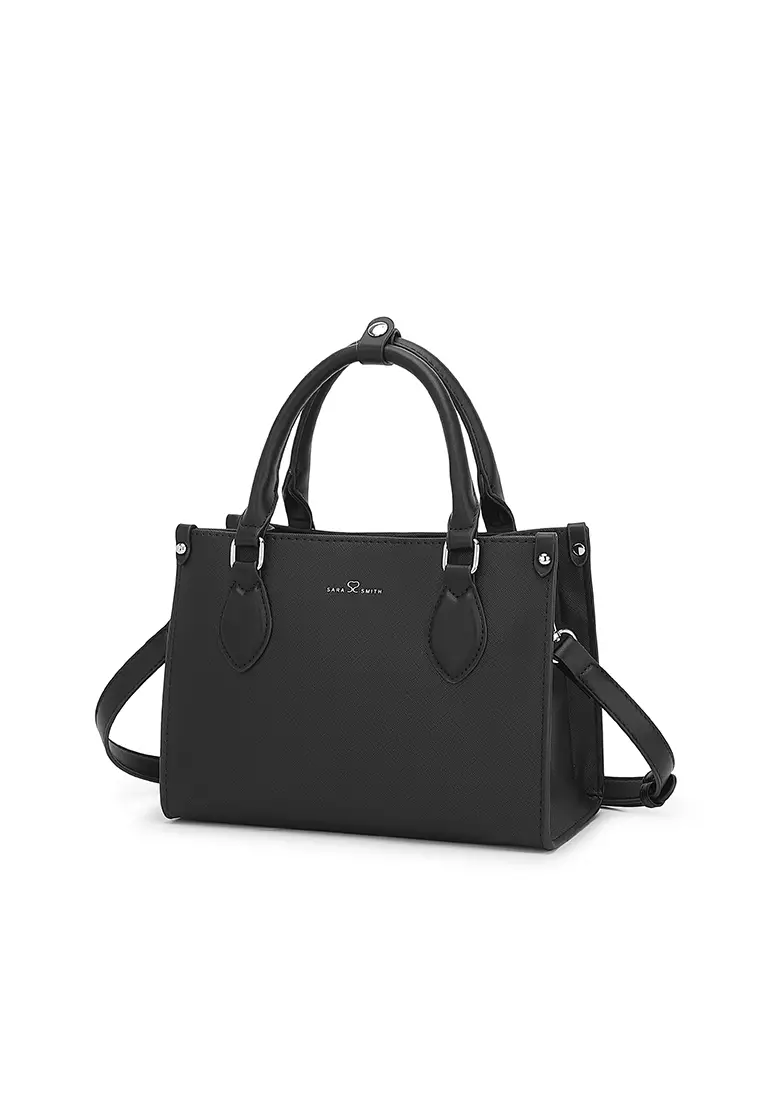 Women's Top Handle Bag / Sling Bag / Crossbody Bag - Black