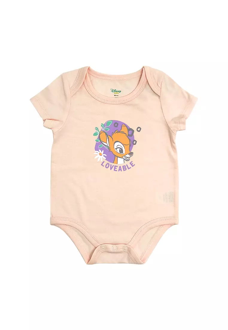 Licensed Newborn Essentials Shortsleeves Onesies Pack of 3 "Loveable"