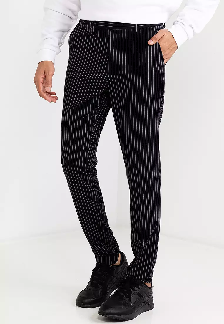 Cropped Pants Asos Mens Super Skinny Trousers Super Skinny Black