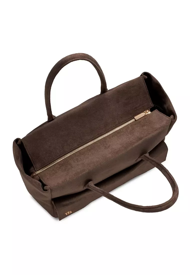 Aure M Tote Suede - Espresso