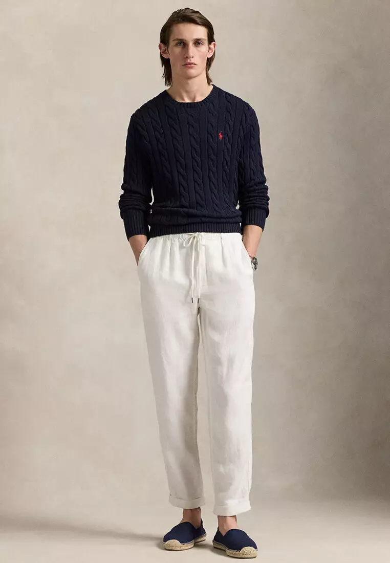 Cable-Knit Cotton Sweater