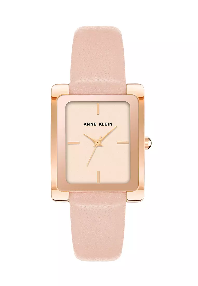 Anne klein white leather strap cheap watch