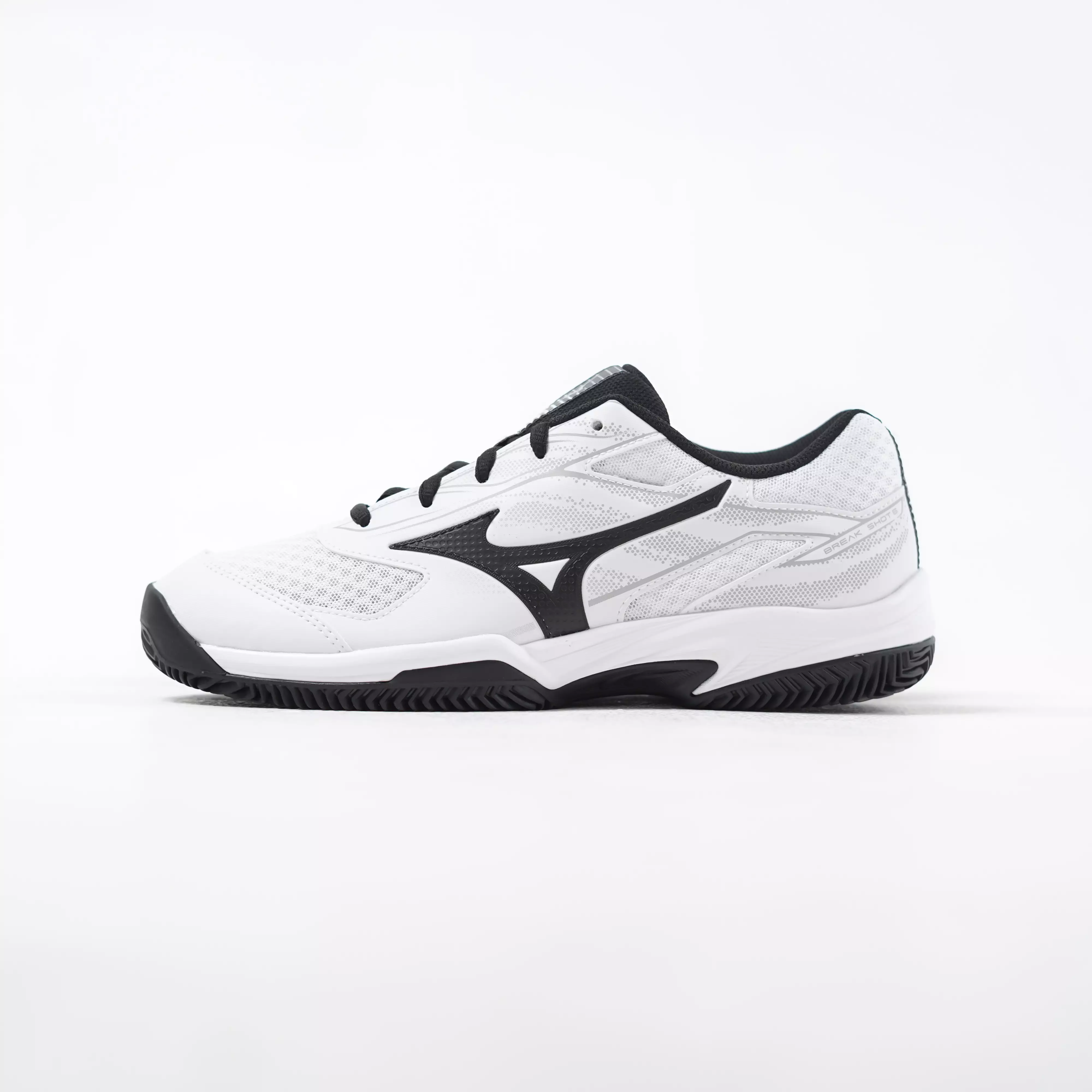 Sepatu MIZUNO BREAK SHOT 5 CLAY BLACK WHITE PADEL SNEAKER 100% ORIGINAL