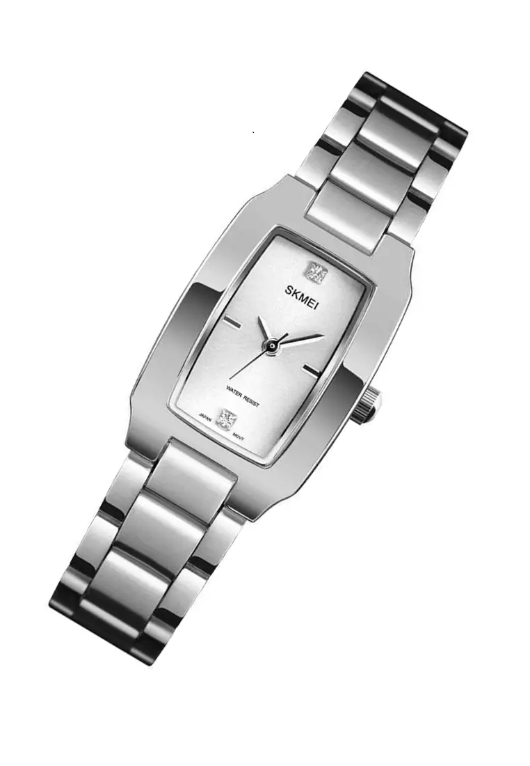 Jam Tangan Wanita Casual Analog Design Elegan Water Resistance 30m Strap Tali Material Stainless Steel AJ17 ORIGINAL