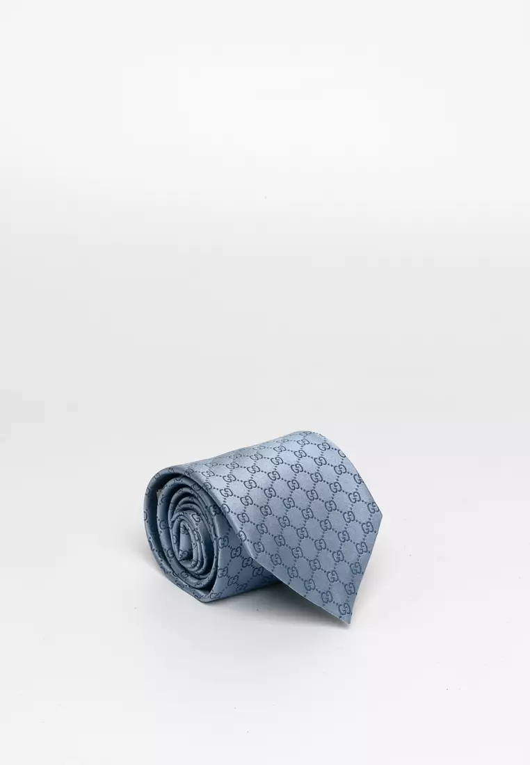 Gg Pattern Silk Tie