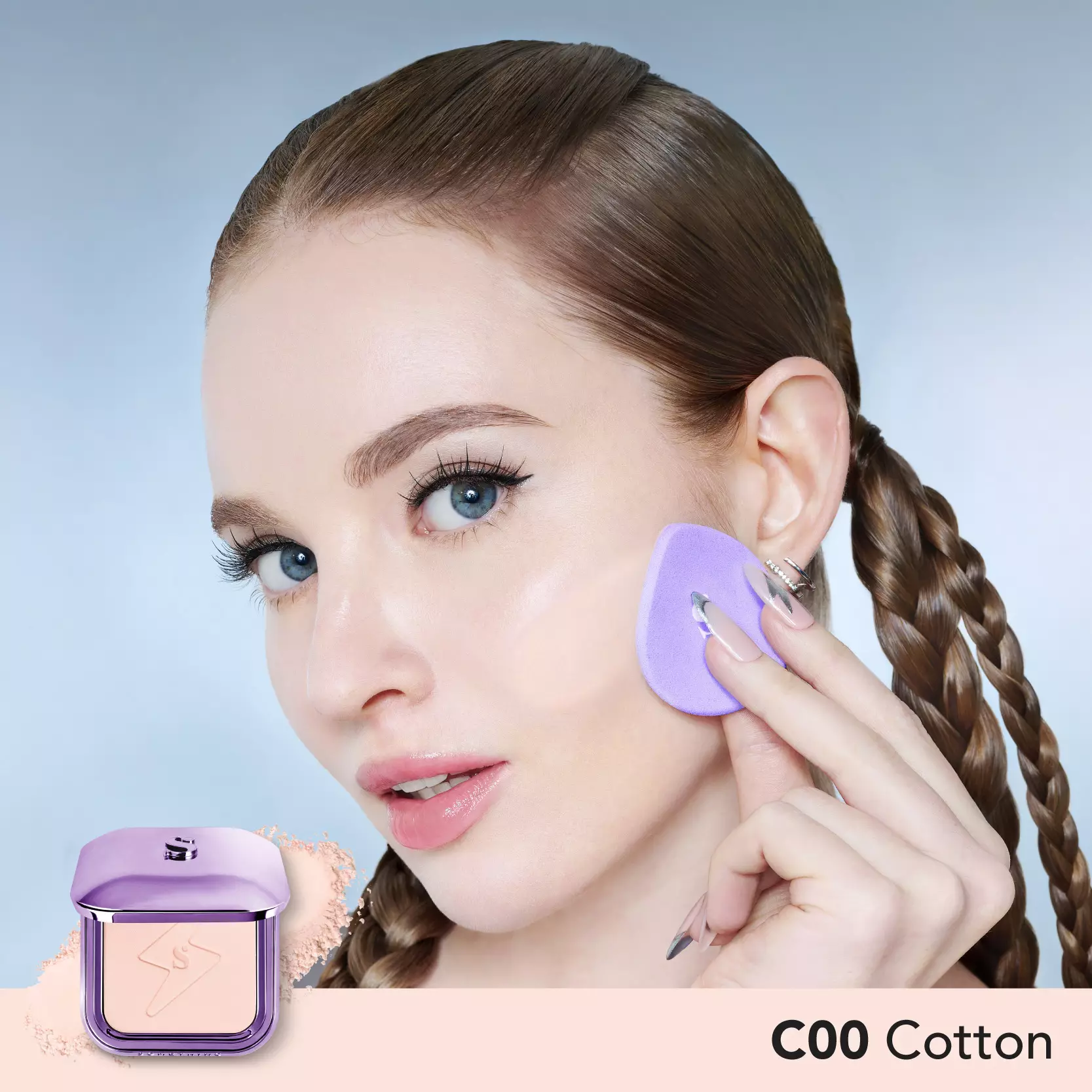 SOMETHINC Copy Paste COVERBLUR Powder Foundation -  C00 Cotton