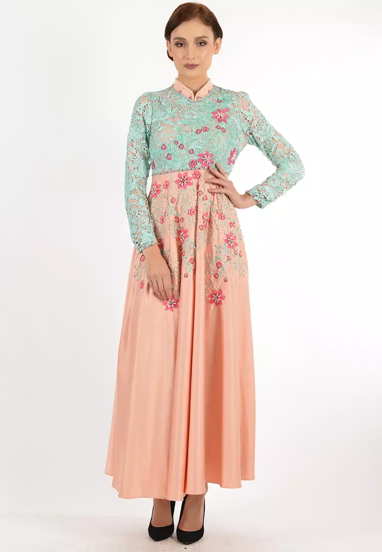 Bibiq Gamis Brokat Satin