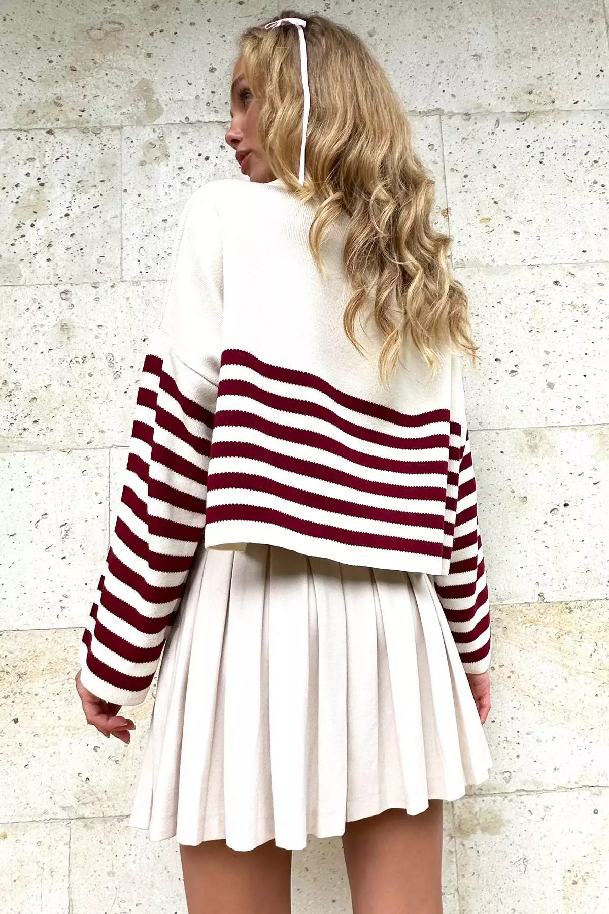 Crop Striped Sweater