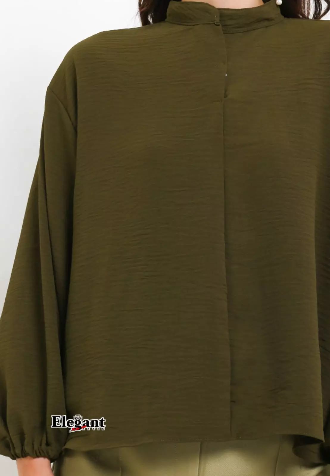 Kaionay Blouse Oversize Hijau Tua