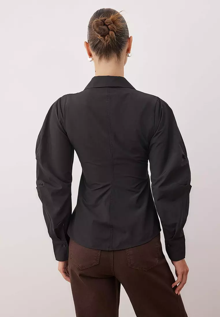 Asymmetrical Fitted Shirt