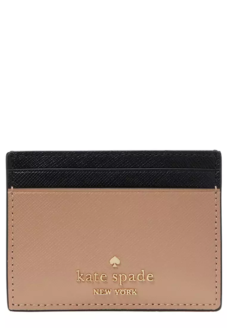 Madison Small Slim Card Holder in Toasted Hazelnut Multi KI369