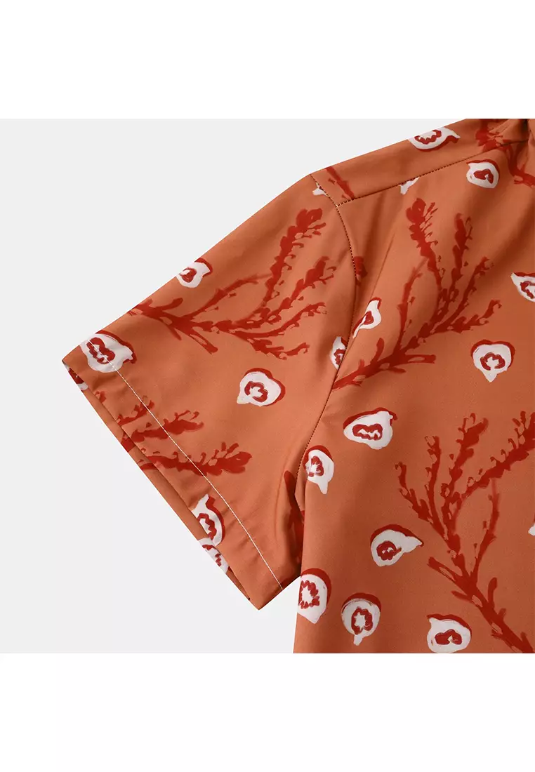 Hawaiian Print Short-Sleeved Shirt YL-C261