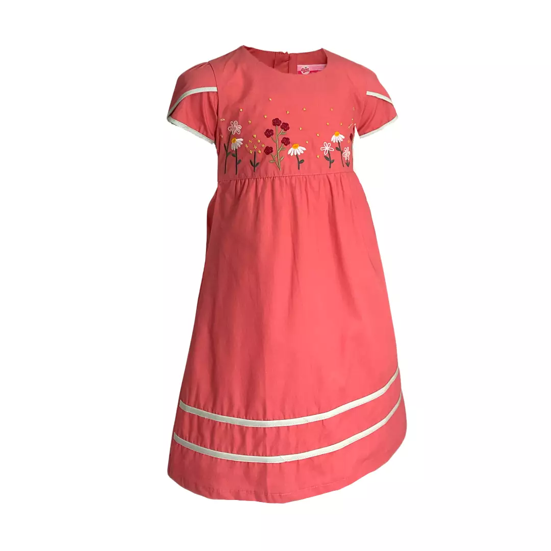 Pingu Dress Anak Perempuan Polos Pendek Pink 90501928