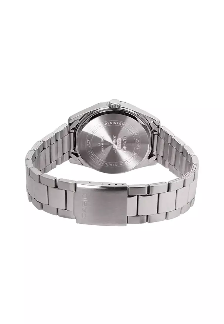 MTP-1302DA-7A Men Analog Watch with Silver Stainless Steel Band