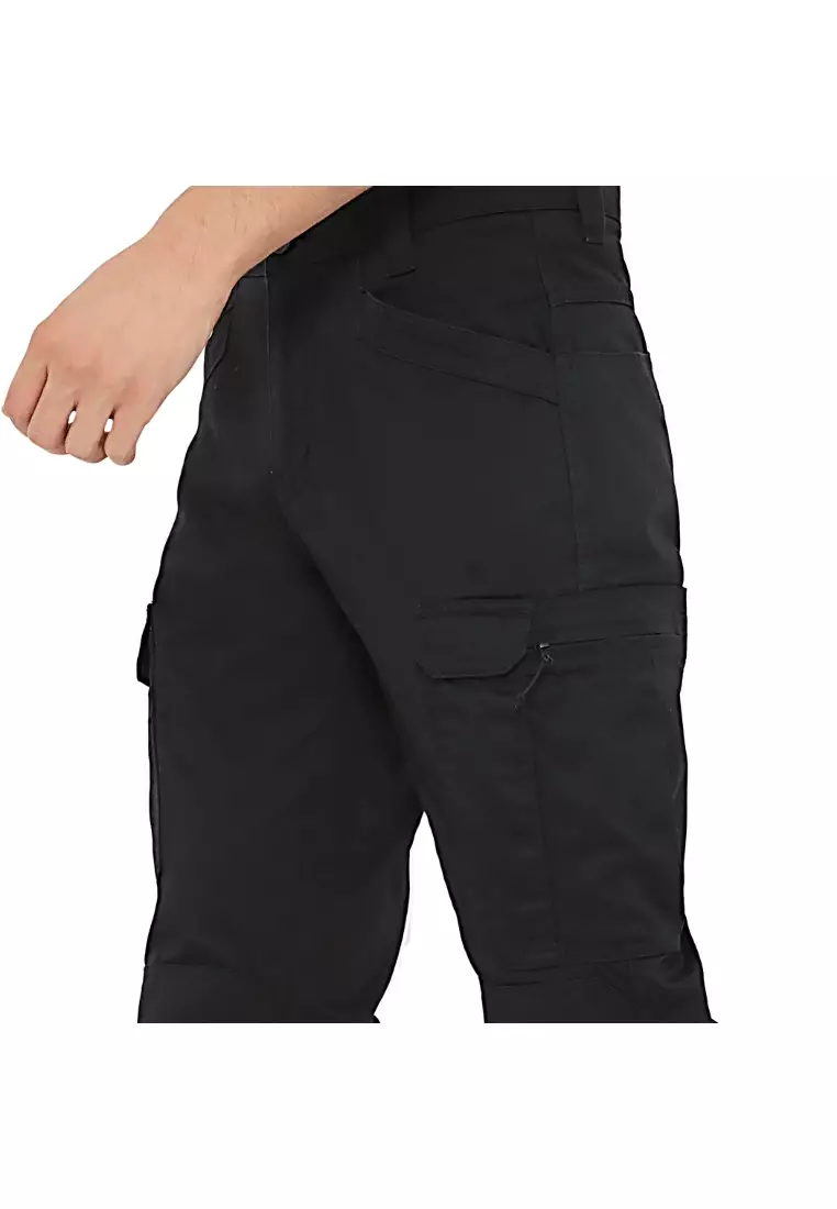 POLICE Celana Cargo Panjang Kantong Zipper Regular Fit Pria