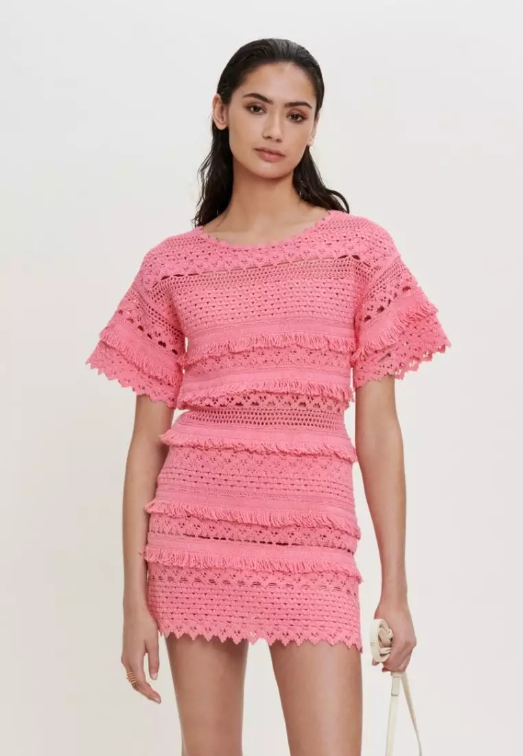 Buy Maje Crochet Knit Dress Online ZALORA Malaysia