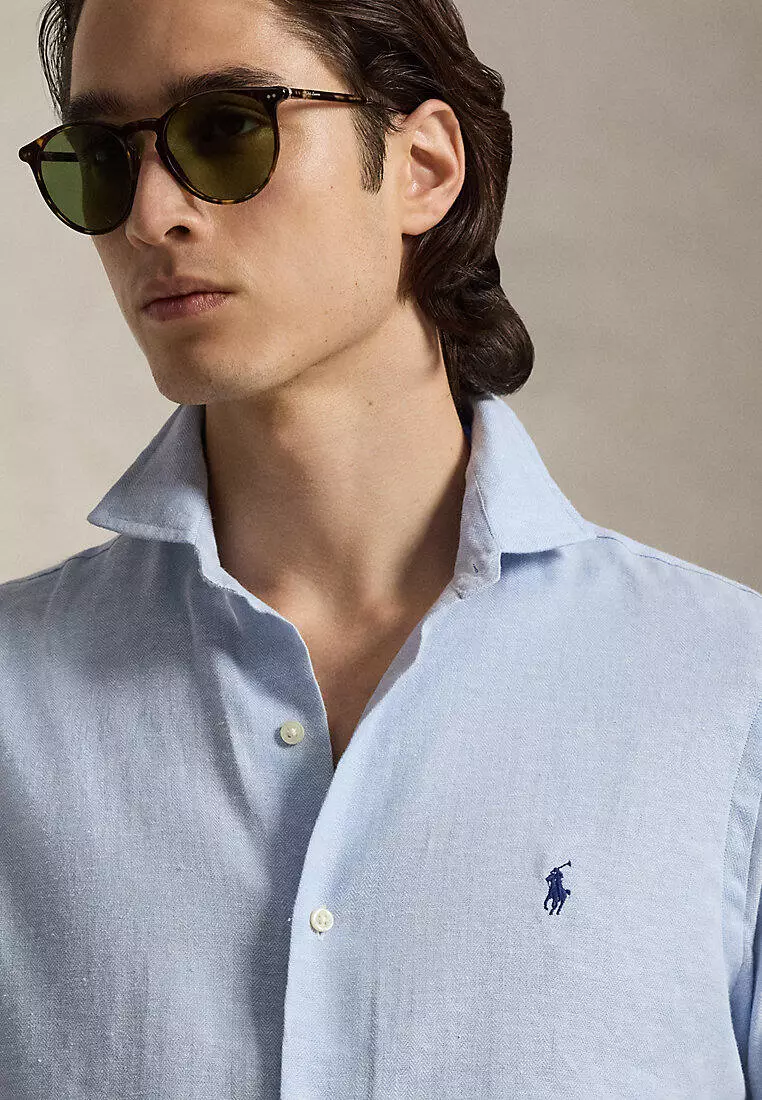 Classic Fit Linen-Blend Shirt