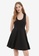 Trendyol black Basic Skater Dress 56A9EAAC118497GS_1