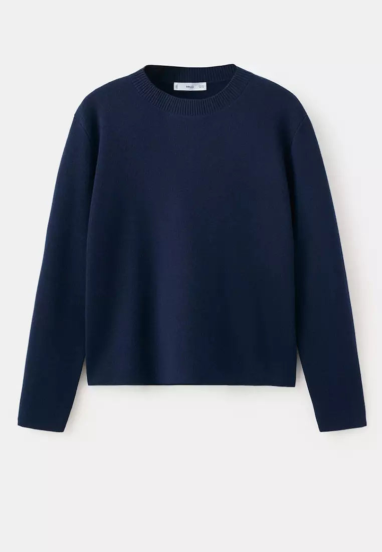 Round-Neck Knitted Sweater