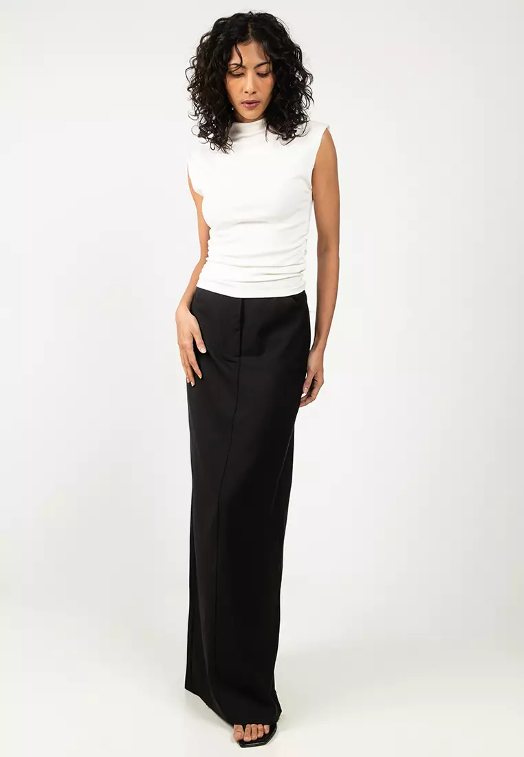Long Pencil Skirt With Opening